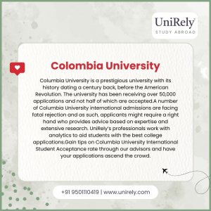 Columbia university international admissions