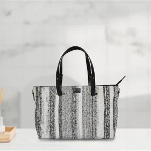 Cotton lurex blend handbag