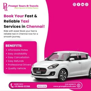 Book your fast & reliable taxi services in chennai