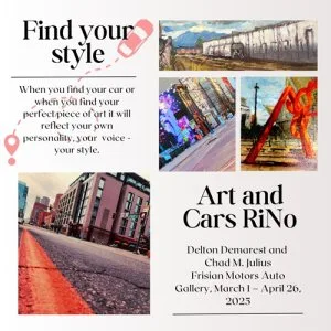 Launch party for arts & cars in rino with chad julius