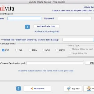 Easily backup emails from g suite with mailvita tool
