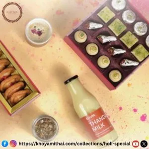 Buy holi gift hampers online | khoya mithai