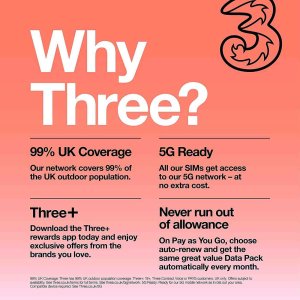 Three top up bundles