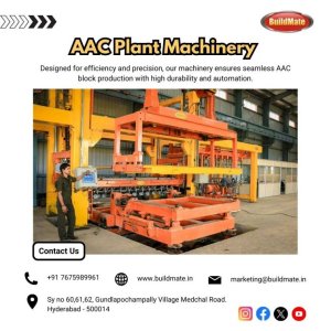 Aac plant machinery | +91 76759 89961 | buildmate