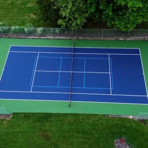 Tennis court flooring