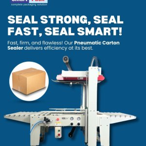 Pneumatic carton sealing machine