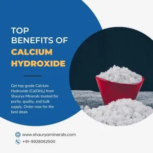 Top benefits of calcium hydroxide