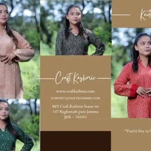 Explore woolen kashmiri kurtis for winter by craft kashmir