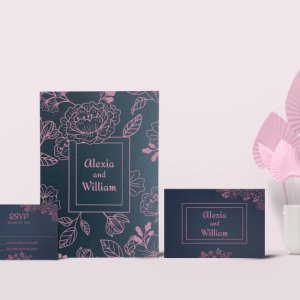 Floral theme invitation cards | elegant flower designs for any o