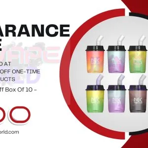Box of 10 MK BAR 600 Puff Vapes – Clearance Deal