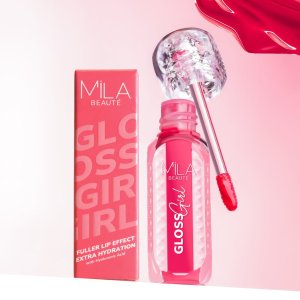 ✨ add a pop of shine with mila beauté lip gloss ✨