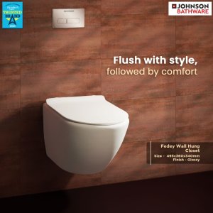 Johnson bathrooms fedey wall hung european closet