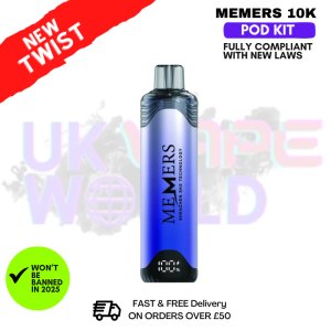 Buy memers 10k vape kit bold flavour smooth hits pre-filled pod