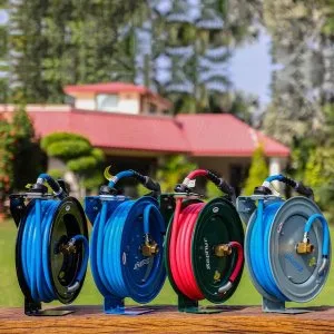 Find the best garden hose reel for easy storage and care
