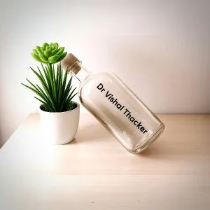 Personalized glass bottle