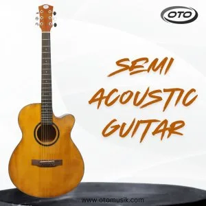 Experience rich tones with oto semi-acoustic guitar