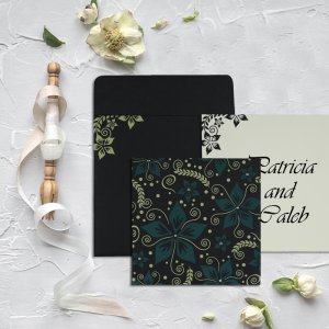 Floral wedding invitations | charming flower designs