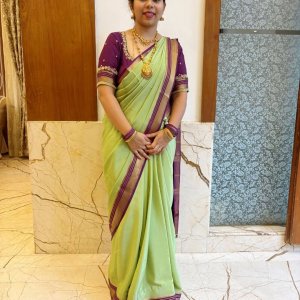 Celebrate tradition with pure gold lace mysore silk sarees from