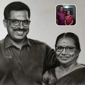Captivating portrait sketches by fabus frames