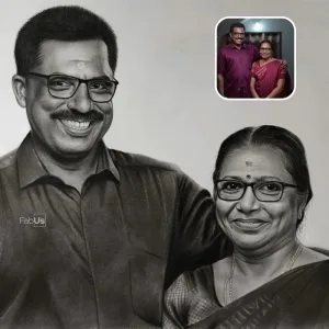 Captivating portrait sketches by fabus frames