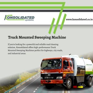 Truck mounted sweeping machine