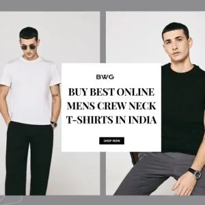 Buy best online mens crew neck t-shirts in india