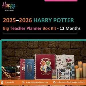 Harry potter teacher planner box kit 2025–2026 – big size