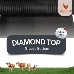 Animal mat – diamond top bottom groove