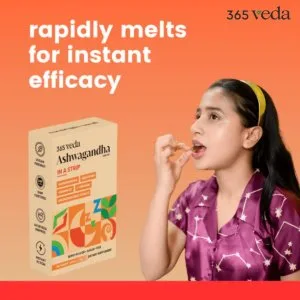 Ashwagandha in a strip for sleep & stress relief | 365 veda