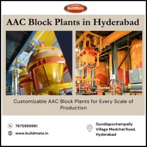 Aac block plants in hyderabad | 7675989961| buildmate