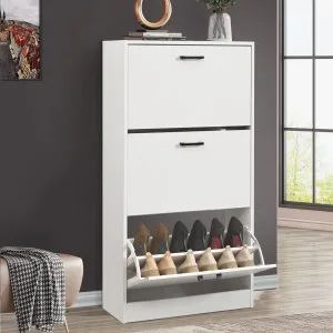 3-door slim shoe cabinet for the hallway