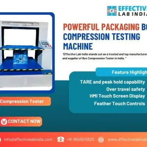 Powerful packaging box compression testing machine