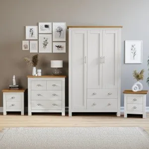 Shaker-inspired 4-piece bedroom furniture set