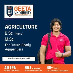 Advance your expertise with msc agriculture at geeta universit