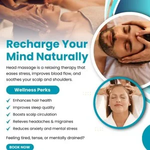 Recharge your mind naturally with a relaxing massage