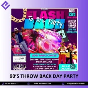 90’s throw back day party for the grown & fly