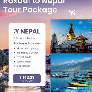 Raxaul to nepal tour package with musafircab