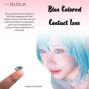 Buy the best blue colored contact lenses| im olola