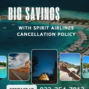 Big savings with spirit airlines cancellation policy