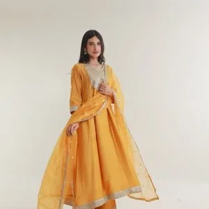 Elegant chanderi anarkali set – shop latest collection