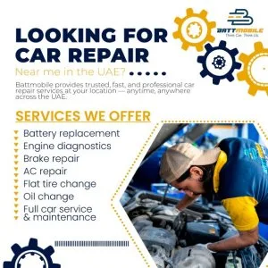 Reliable car repair at your doorstep in uae – battmobile