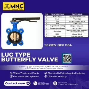 Lug type butterfly valve manufacturers ahmedabad, india – mnc va