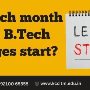 In which month does btech colleges start?