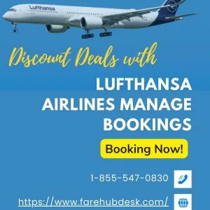 Discount deals with lufthansa airlines manage bookings
