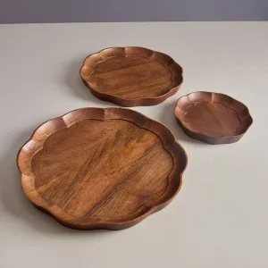 Handcrafted wooden trays | amaara home décor