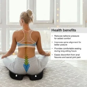 Coccyx cushion for tailbone pain relief