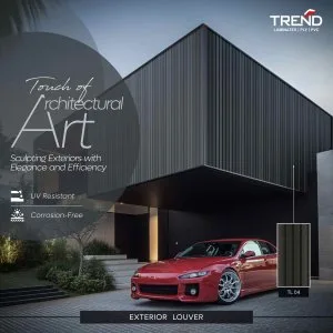 Exterior louvers for ventilation and style