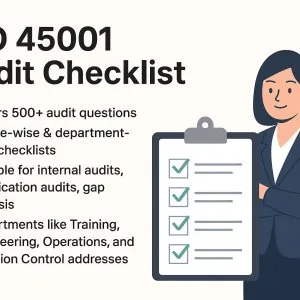 Iso 45001 editable checklist – complete oh&s audit solution