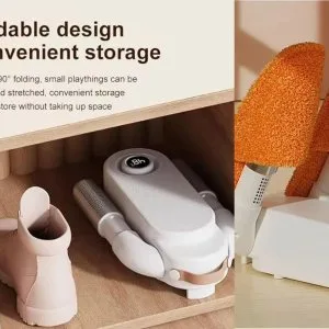 Portable & foldable shoe dryer