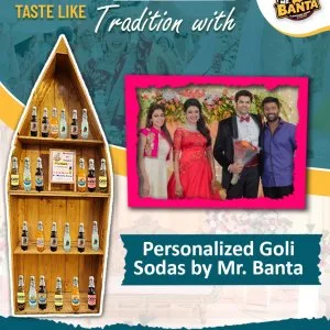 Spark joy at your wedding reception with customized goli sodas